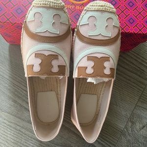SOLD TORY BURCH ESPADRILLE POPPY SHELL PINK US 7
